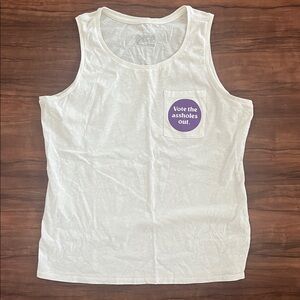 PATAGONIA -  Tank Top with Purple Graphic. ONE OF A KIND